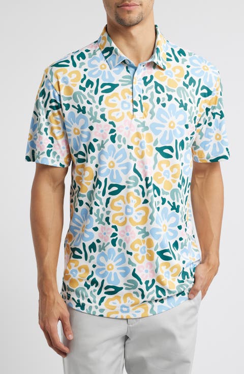 Larue Floral Print Golf Polo