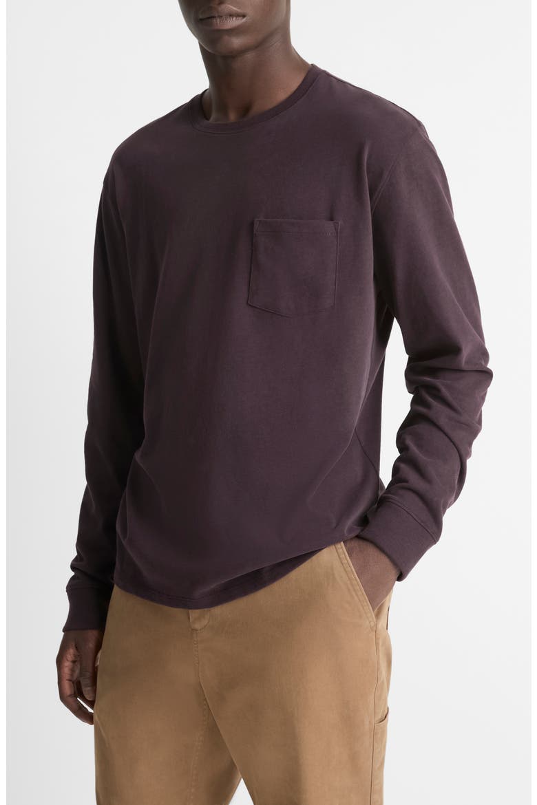 Long Sleeve Sueded Jersey Top, Alternate, color, OXBLOOD