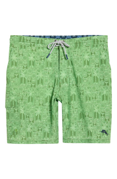 Baja Palm Tini 8-Inch UPF 30+ Swim Trunks