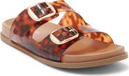TOP MODA Daniela Clear Double Strap Slide Sandal