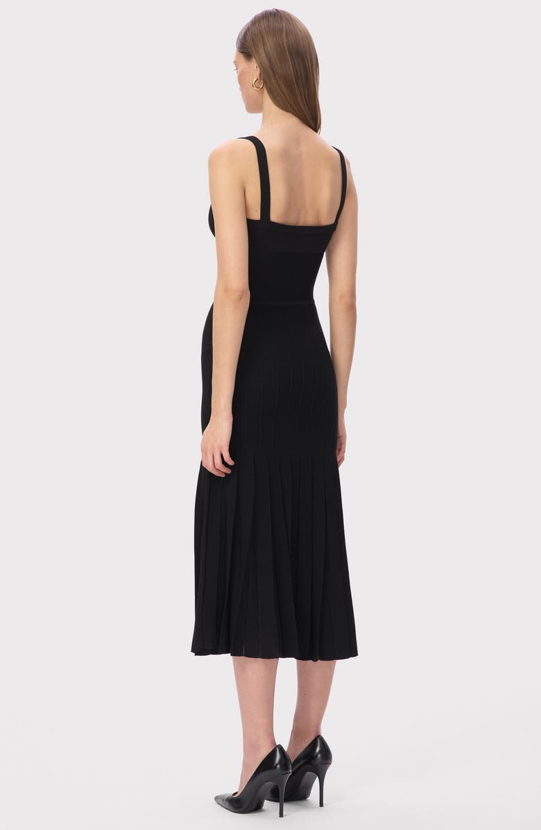Herve Leger The Rosa Midi Dress, Alternate, color, Black