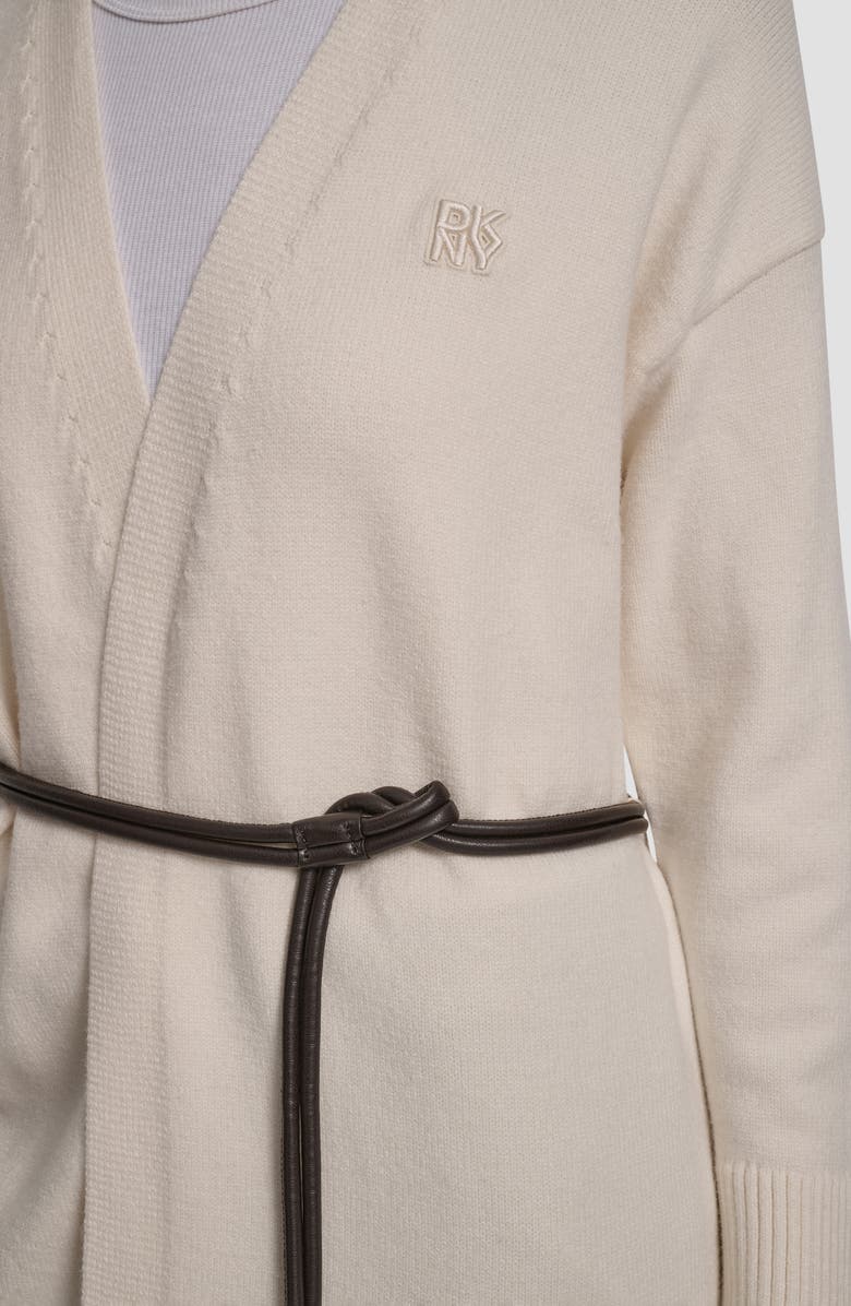 DKNY Jeans Relaxed Cardigan, Alternate, color, Blonde/ Brown