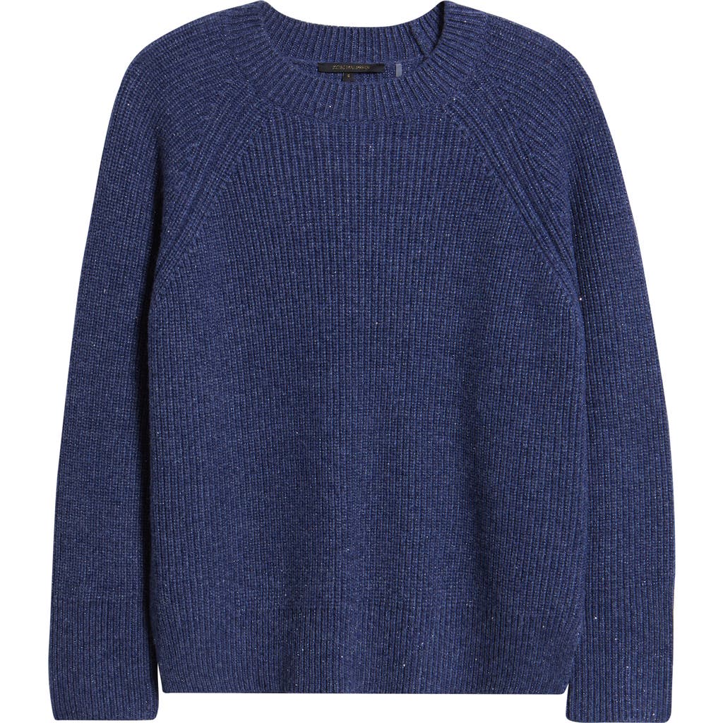 Kobi Halperin Spinks Metallic Crewneck Sweater In Purple
