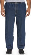 Harbor Bay by DXL Big & Tall Full-Elastic Waist Jeans