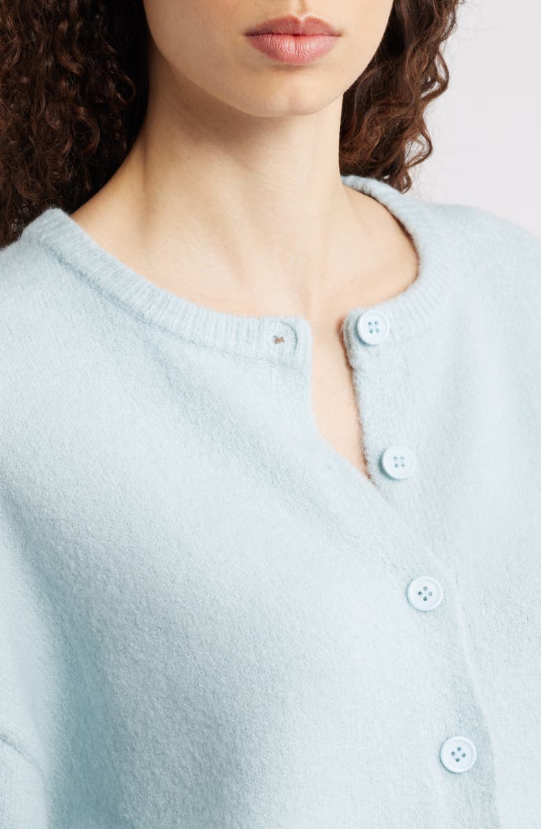 Petal & Pup Lilith Elbow Sleeve Cardigan, Alternate, color, Blue