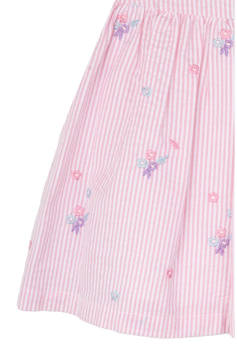 Seersucker Stripe Dress & Bloomers, Alternate, color, PINK