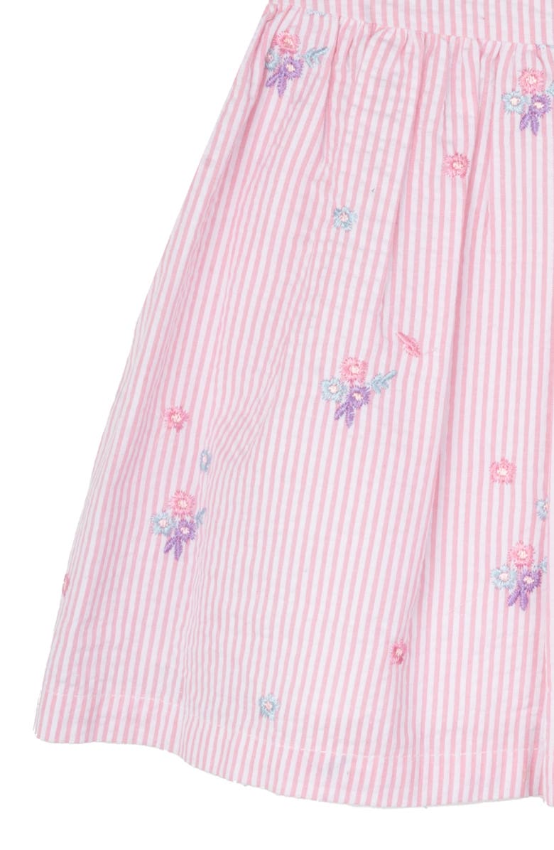 Rare Editions Seersucker Stripe Dress & Bloomers, Alternate, color, 