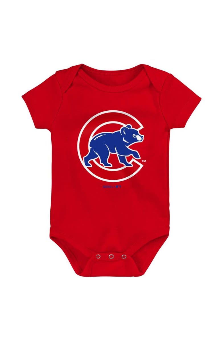 Outerstuff Infant Royal/Red/Gray Chicago Cubs Born To Win 3-Pack Bodysuit Set, Alternate, color, Royal