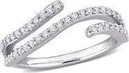 DELMAR Lab-Created Moissanite Abstract Band Ring
