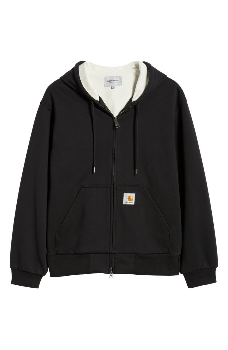 Carhartt Work In Progress Active Zip Hoodie, Alternate, color, Black