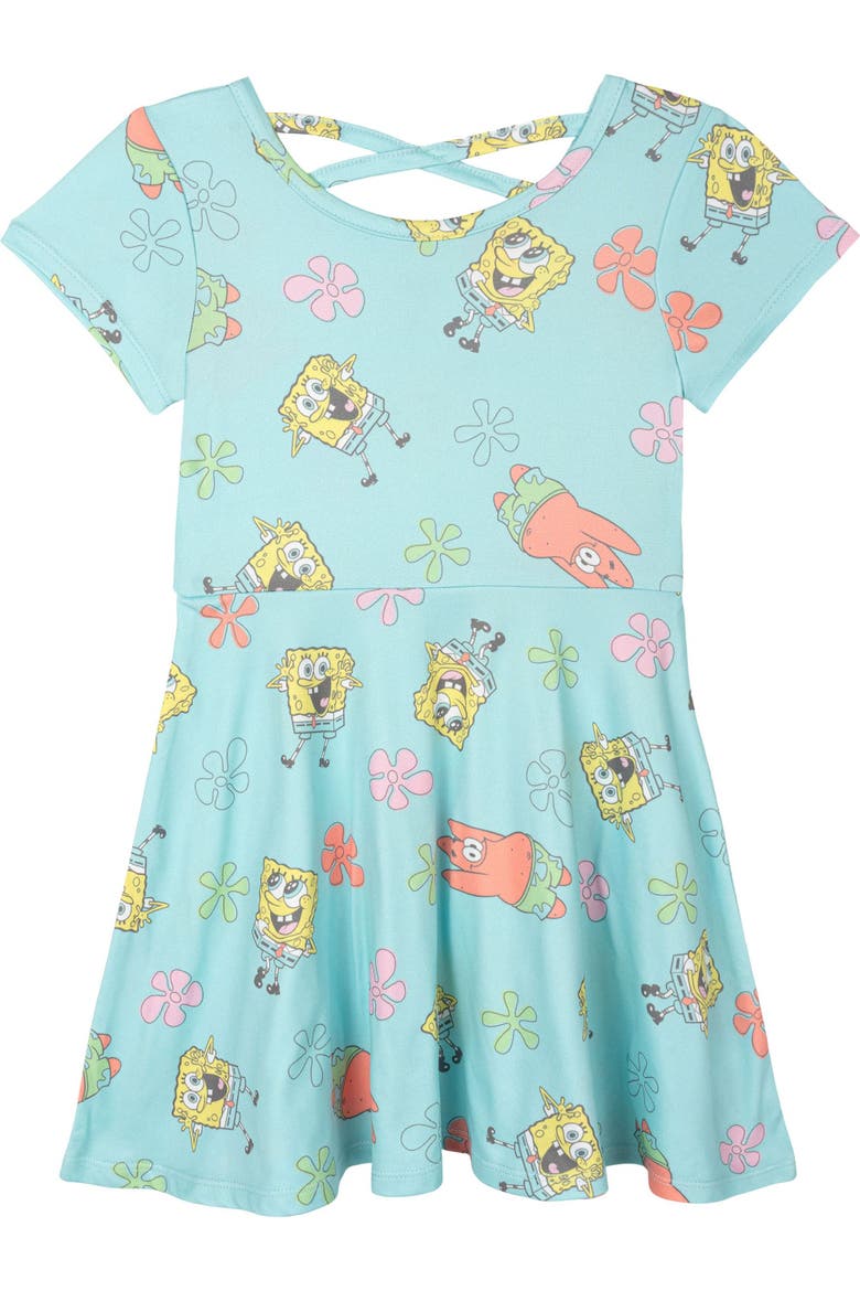 2-Pack Skater Dresses, Alternate, color, SpongeBob Blue Yellow