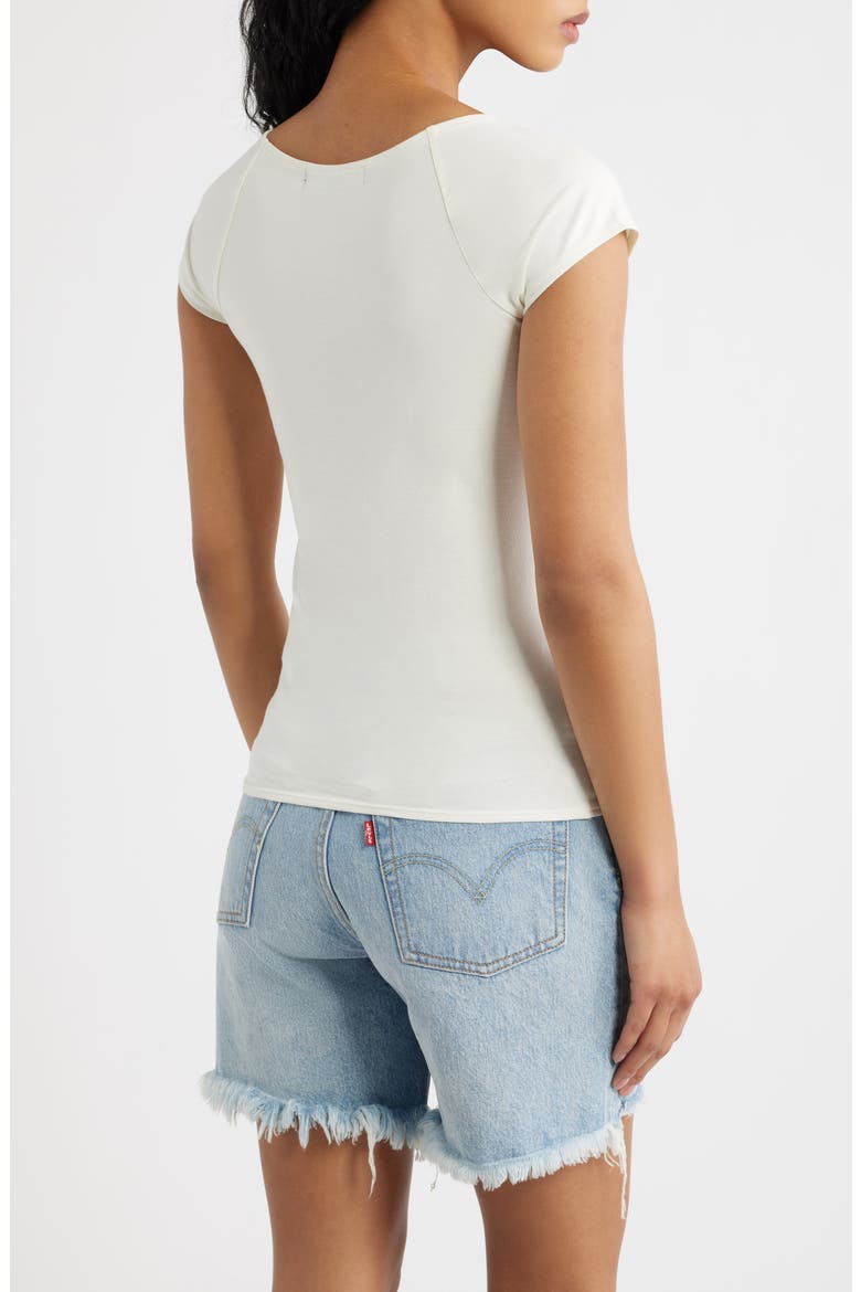 New York 24 Cotton Blend T-Shirt, Alternate, color, MARSHMALLOW