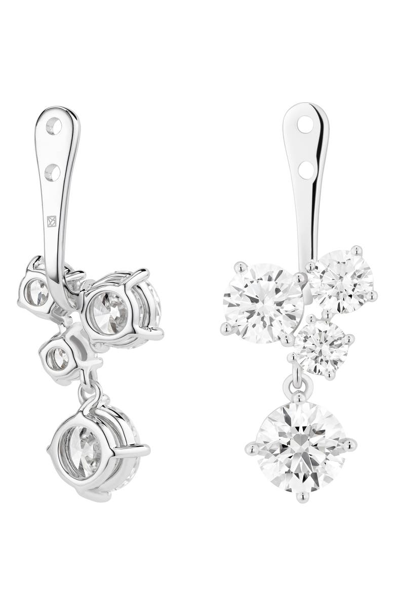 LIGHTBOX 3.29-Carat Lab Created Diamond Cluster Earring Enhancer, Alternate, color,
