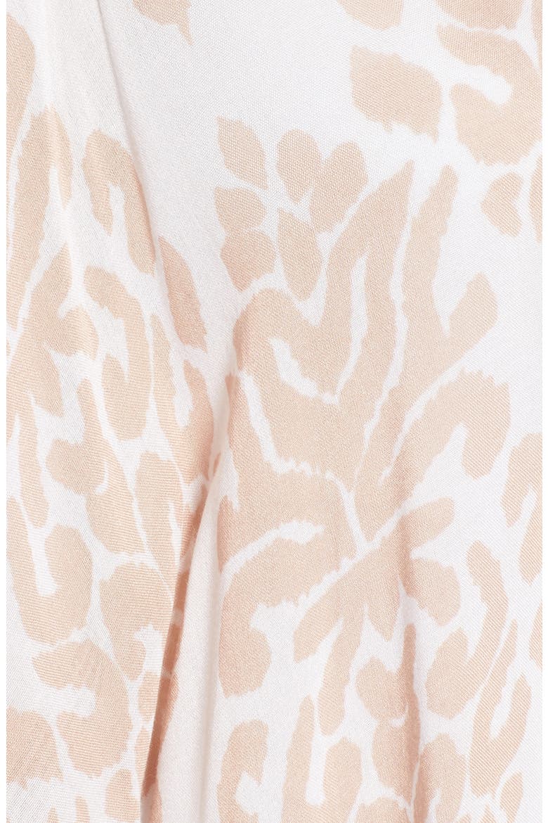 Print Tassel Duster, Alternate, color, BEIGE COMBO