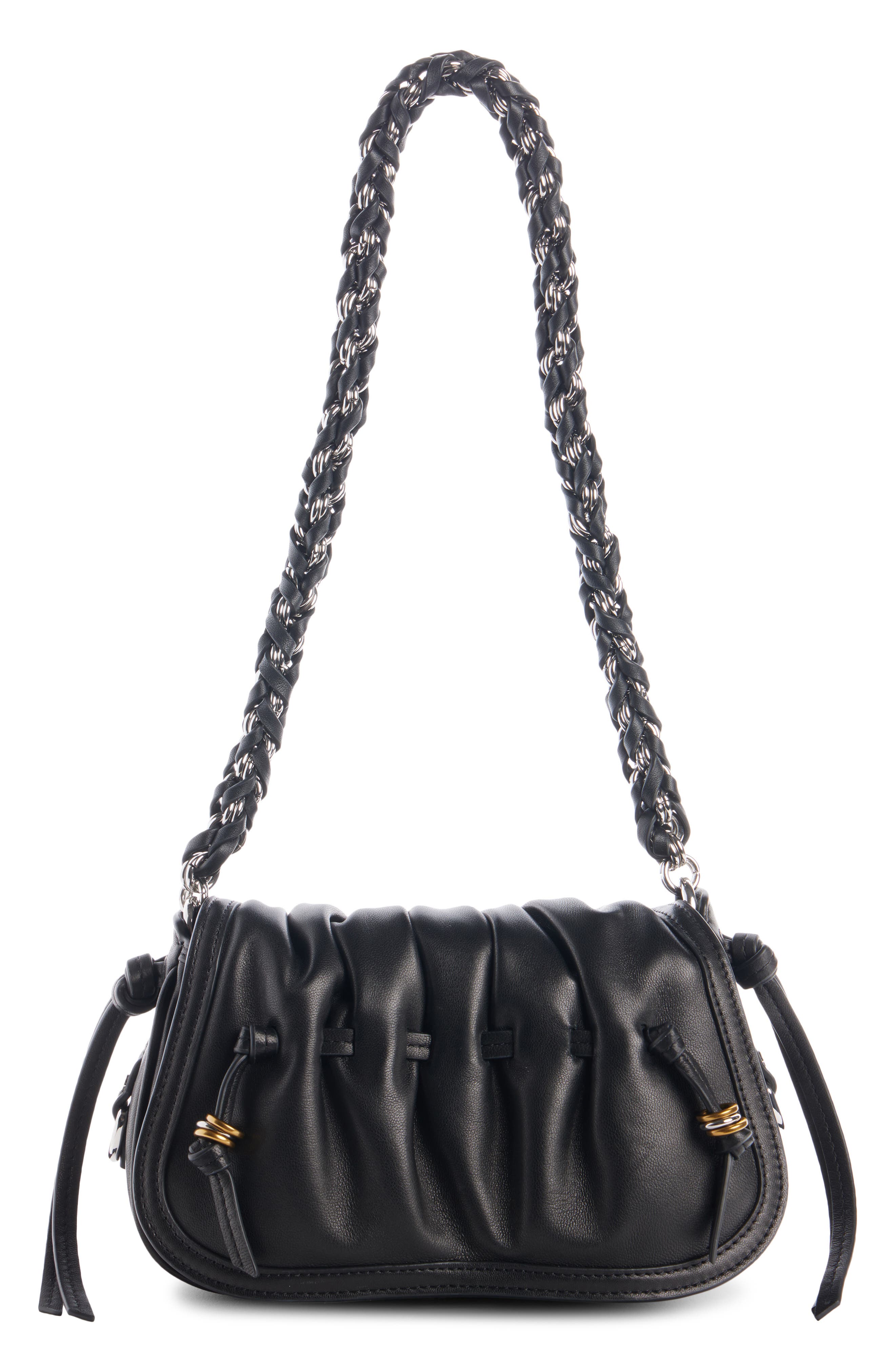 Bolton XS Leather Crossbody Bag, Main, color, BLACK 01BK