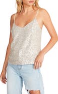 Steve Madden Stretch Sequin Camisole