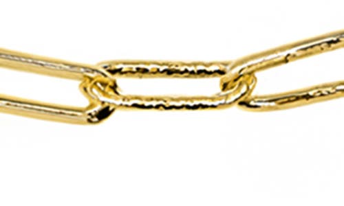 Panacea Paper Clip Chain Necklace In Gold