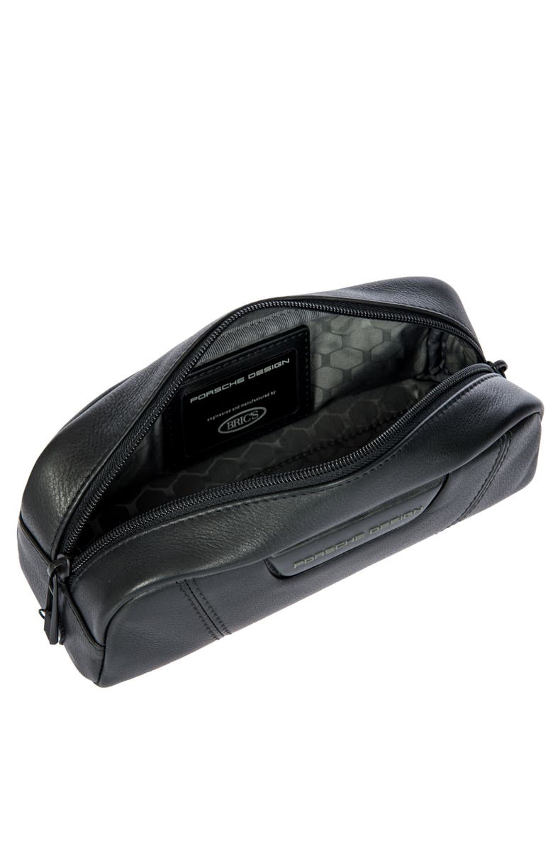 Porsche Design Roadster Leather EVO Accessory Pouch, Alternate, color, Black