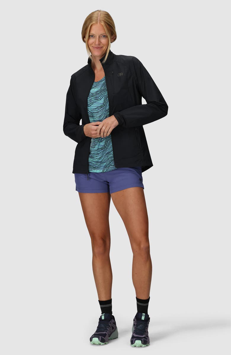 Outdoor Research Deviator Wind Jacket, Alternate, color, Black