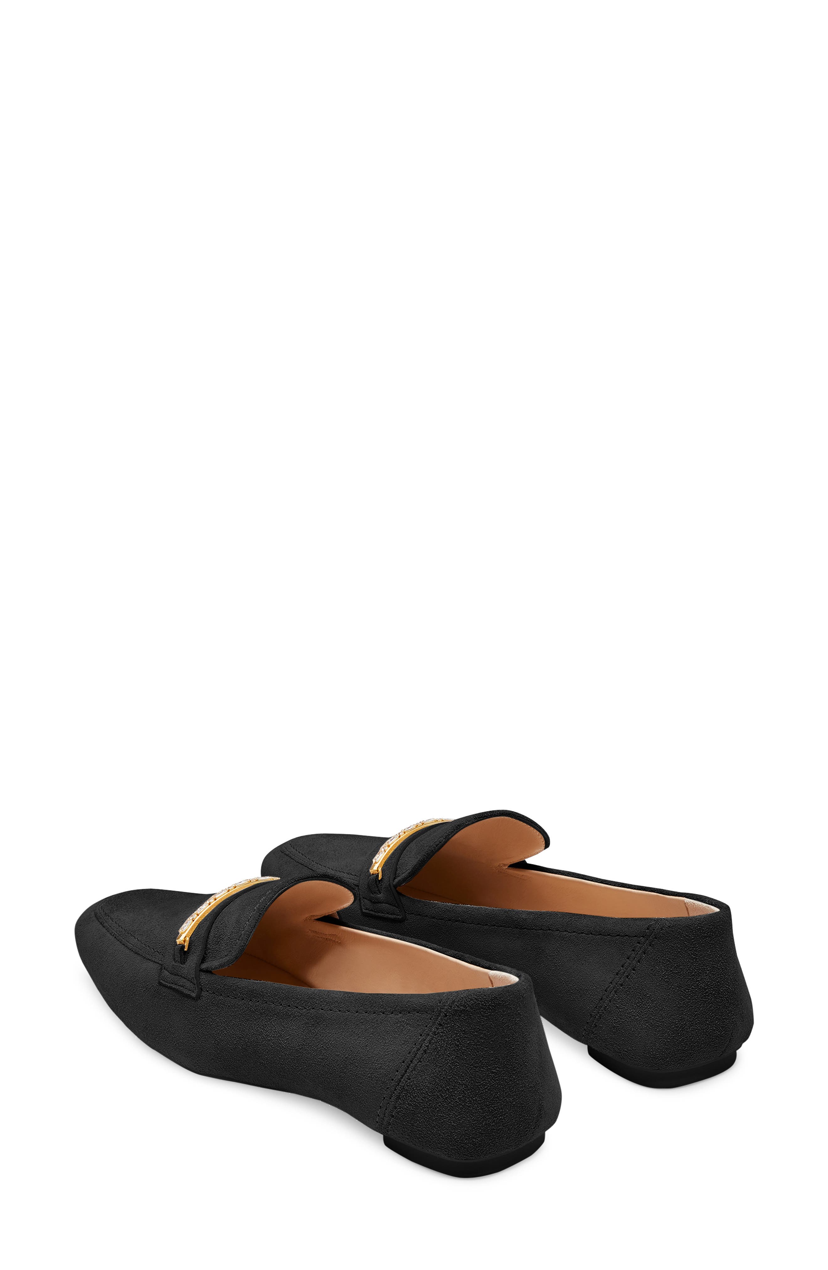 Stuart Weitzman Crystal Deco Jet Loafer, Alternate, color, 