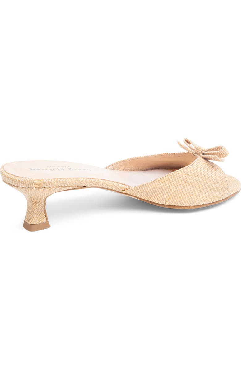 patricia green Bettye Kitten Heel Slide Sandal, Alternate, color, Natural Raffia