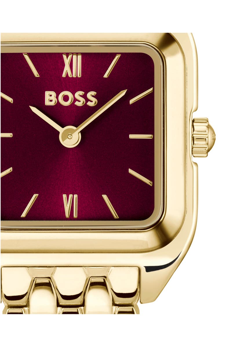 BOSS Petite Mae Bracelet Watch, 22mm, Alternate, color, Red