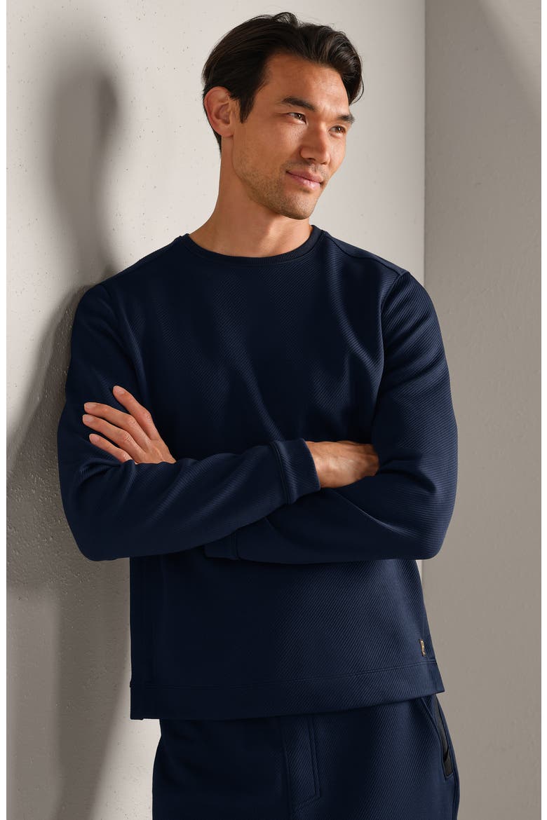 Quantum Crewneck Sweatshirt, Alternate, color, TRUE NAVY