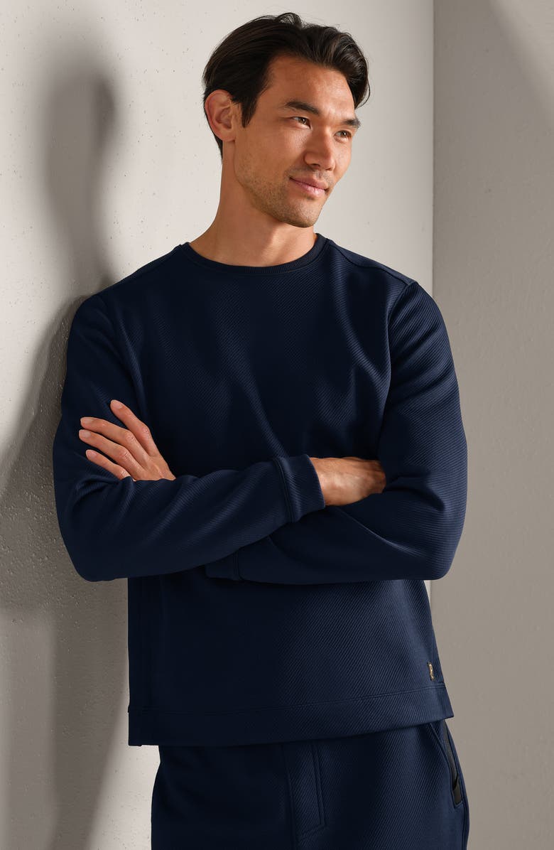 Rhone Quantum Crewneck Sweatshirt, Alternate, color, True Navy