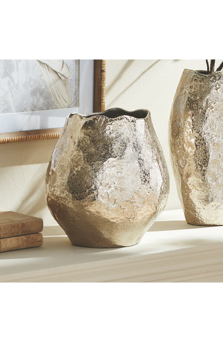 Napa Home & Garden Harlin Short Vase, Alternate, color, Silver