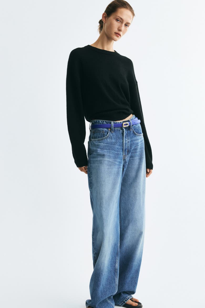 Knit sweater, Alternate, color, Black