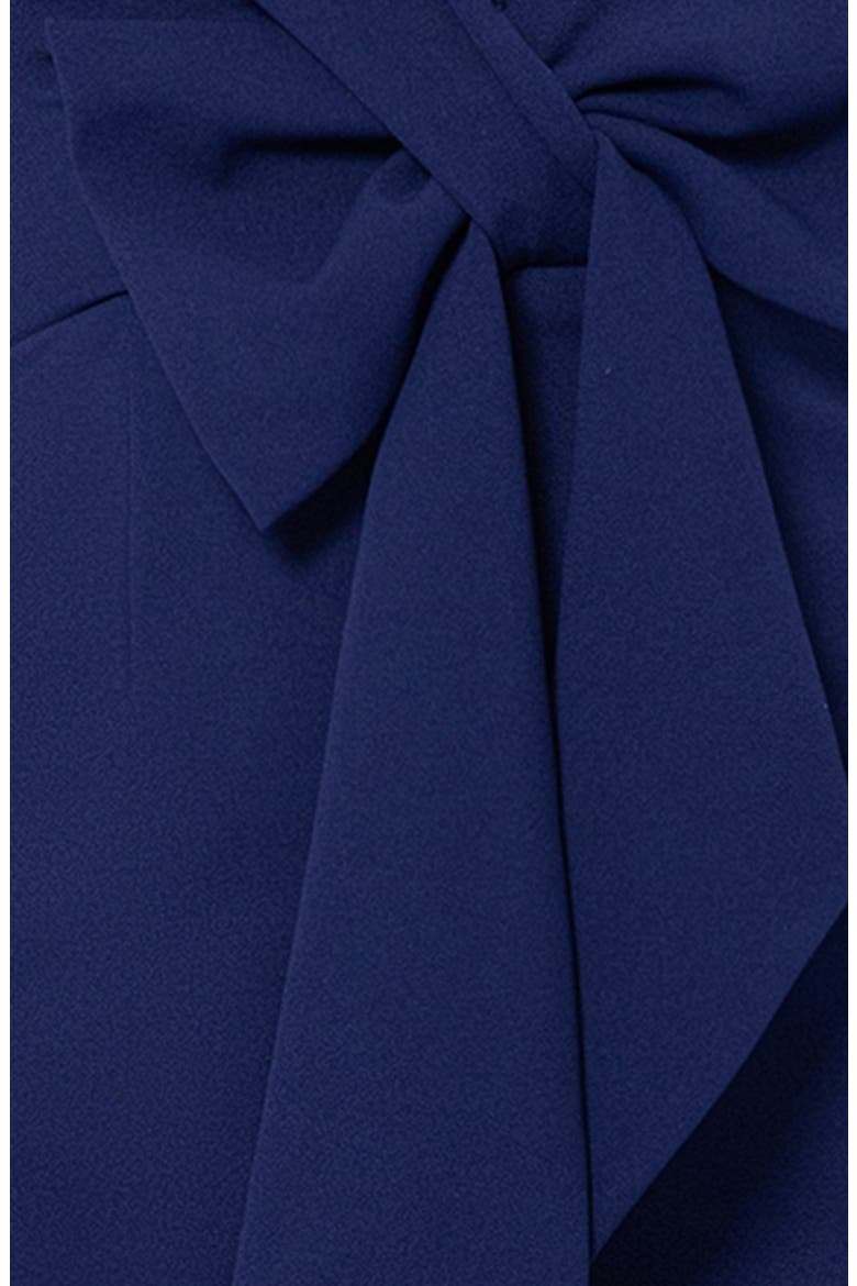 Bow Strapless Scuba Knit Cocktail Dress, Alternate, color, NIGHT