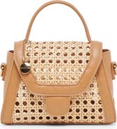 Dolce Vita Tropez Wicker Top Handle Bag
