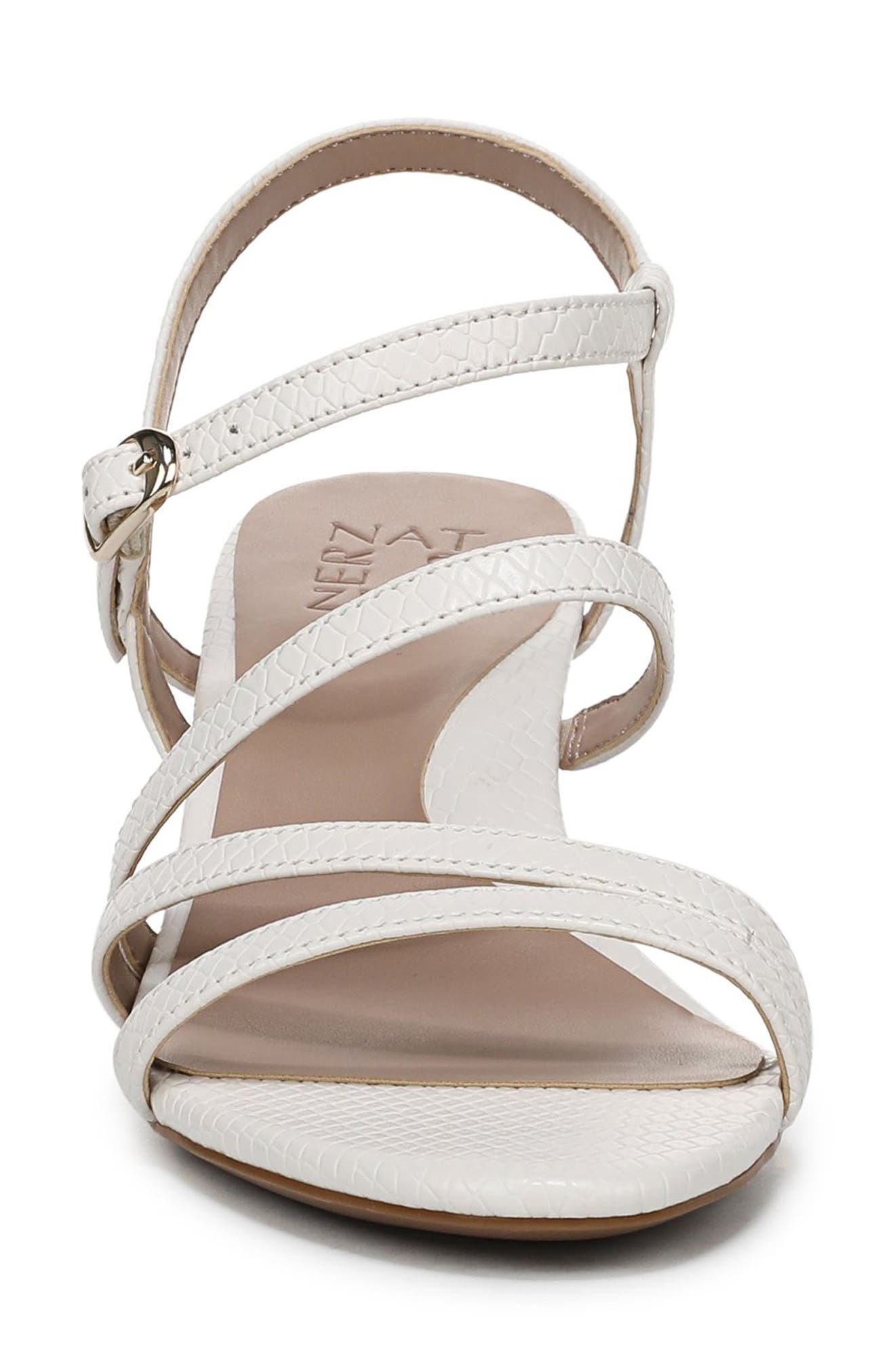 Nellie Block Heel Sandal, Alternate, color, WHITE SNAKE PRINT FAUX LEATHER