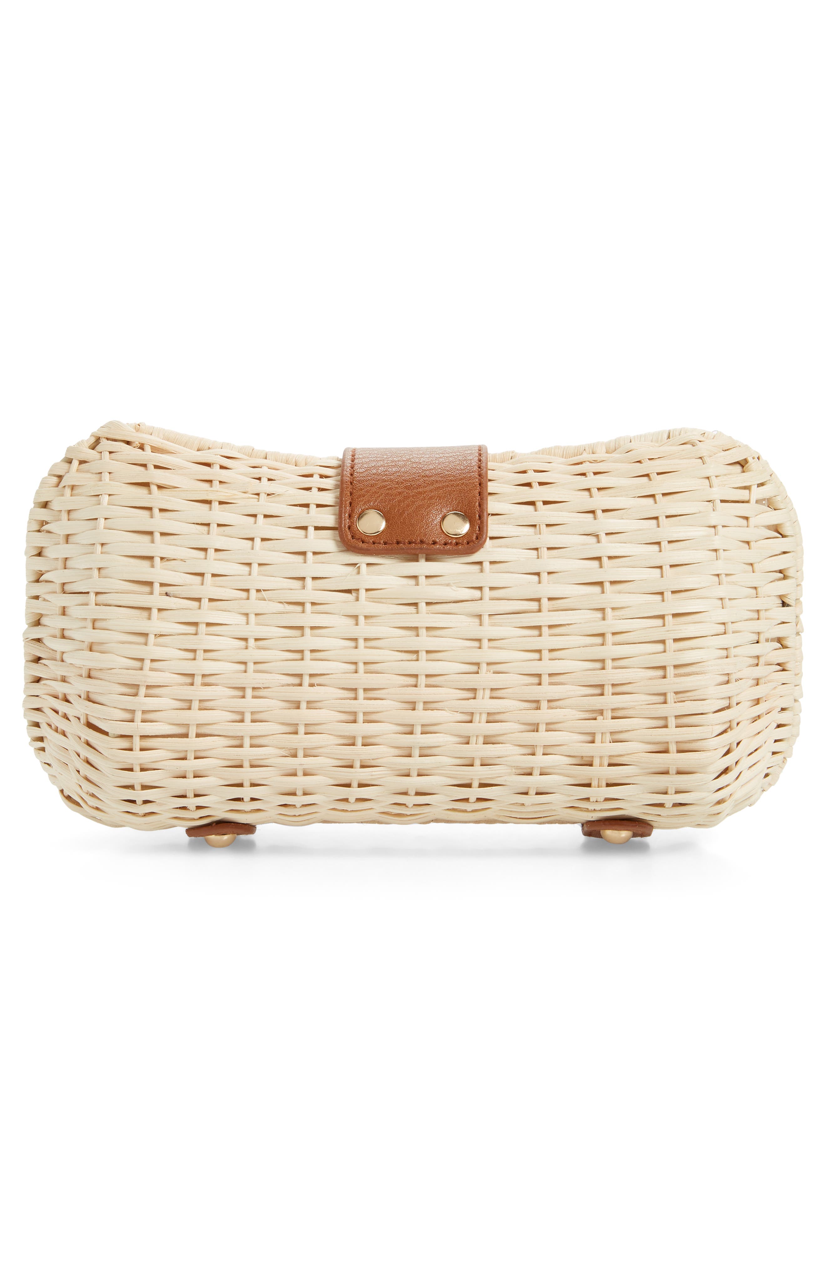 Wicker Clutch, Alternate, color, LIGHT NATURAL