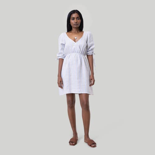 REISTOR REISTOR GATHERED ELBOW SLEEVE SHORT DRESS