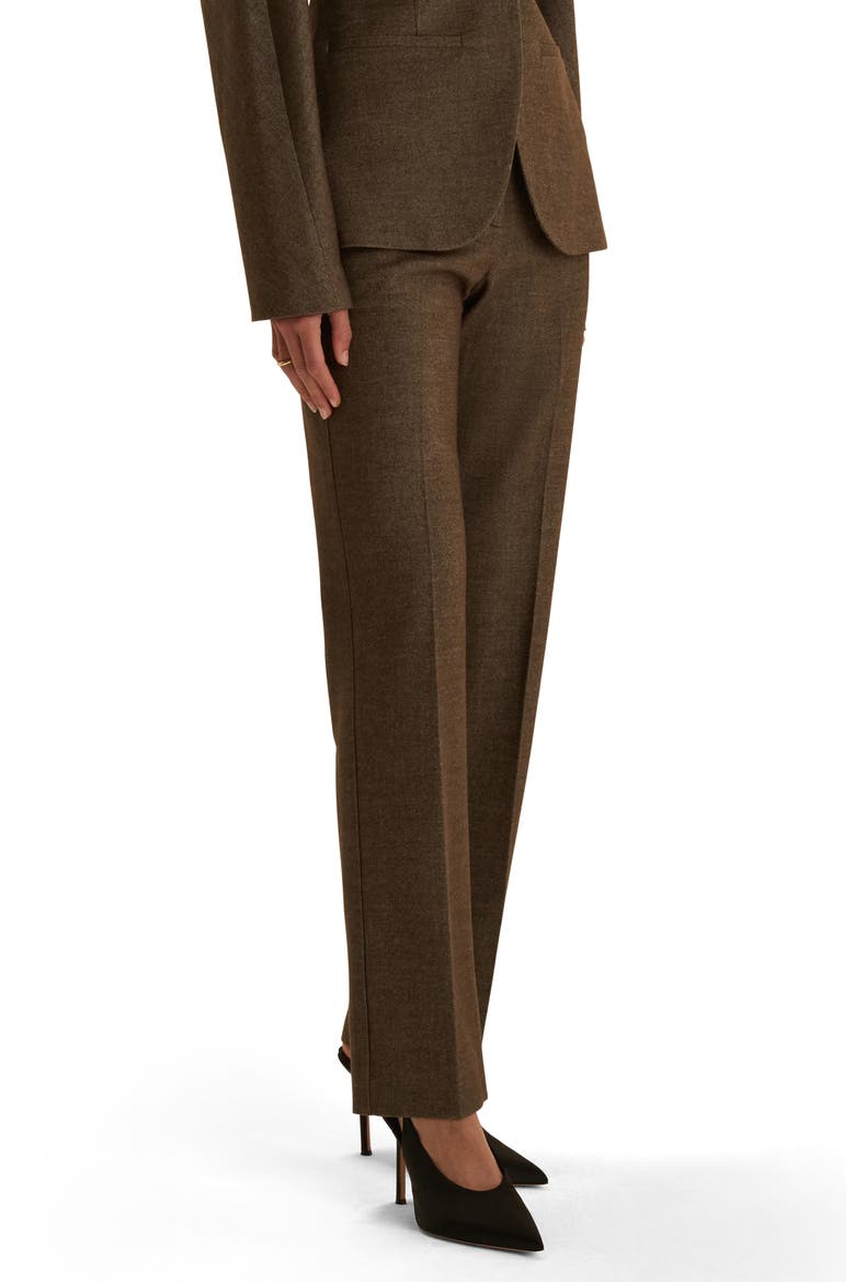 The Uptown High Waist Straight Leg Trousers, Alternate, color, ESPRESSO