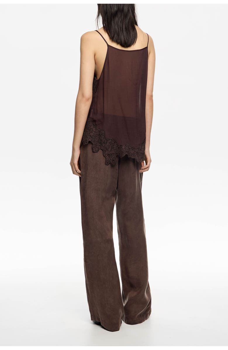 Bimba y Lola Washed Jogger Trousers, Alternate, color, Brown