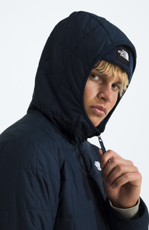 The North Face Junction Insulated Hooded Puffer Jacket In Blue