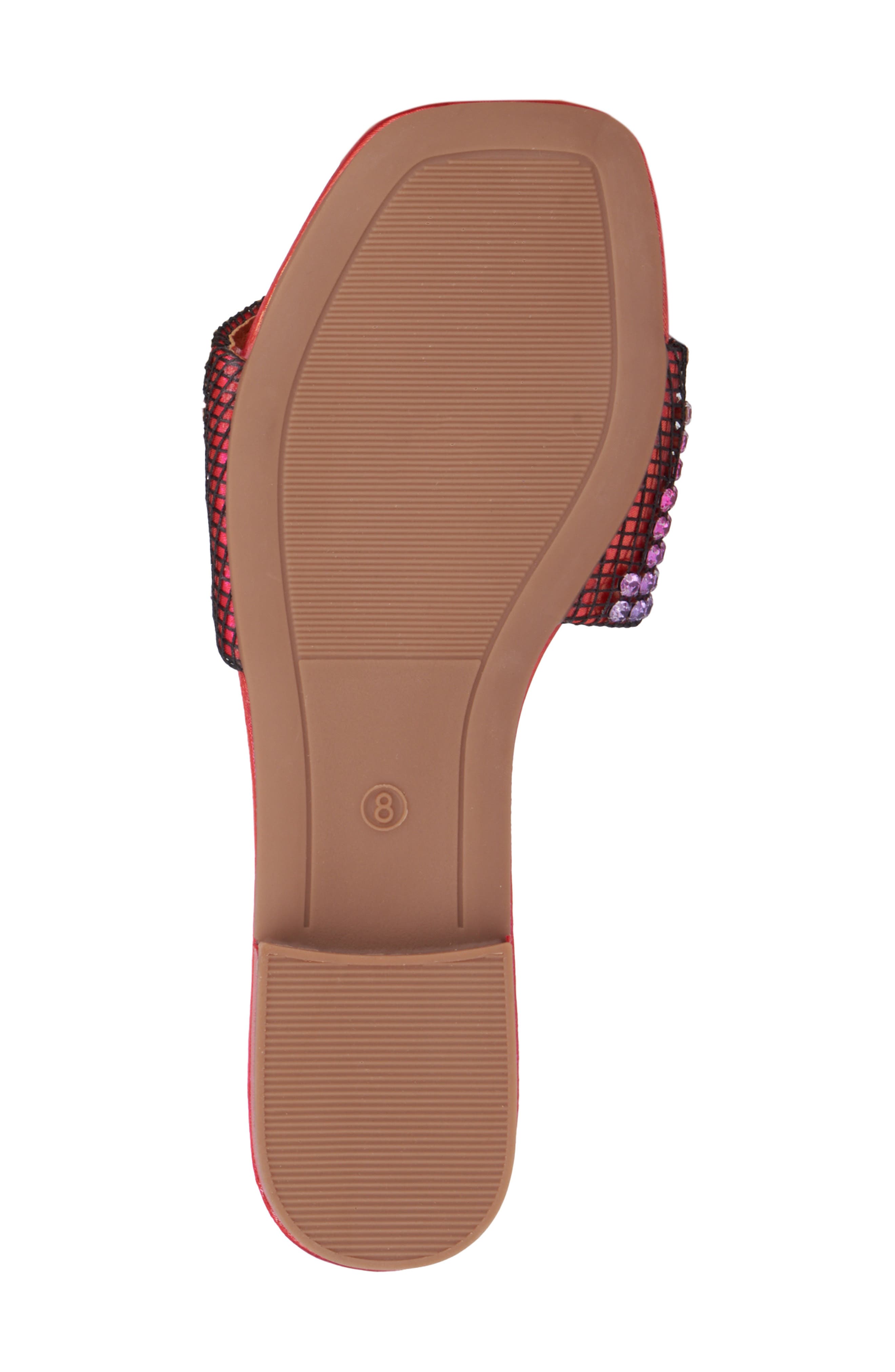 NEW YORK AND COMPANY Gracie Rhinestone Slide Sandal, Alternate, color, Pink Ombre