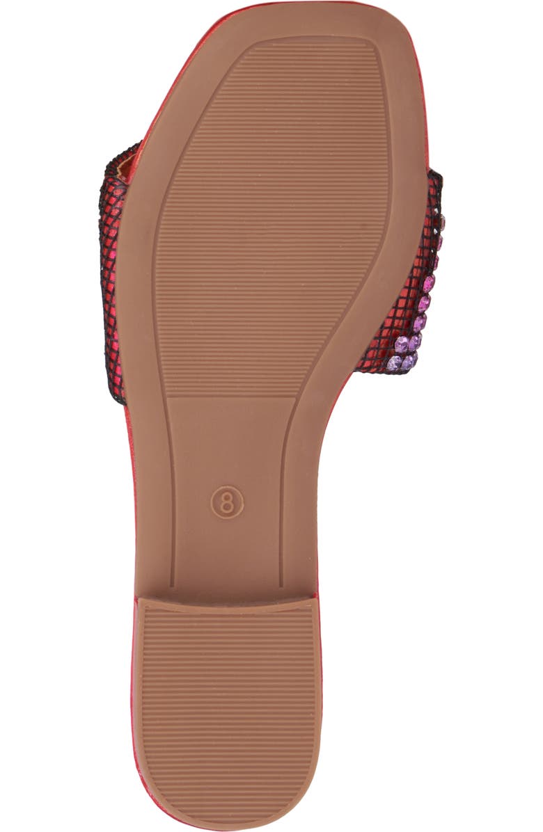 NEW YORK AND COMPANY Gracie Rhinestone Slide Sandal, Alternate, color, Pink Ombre