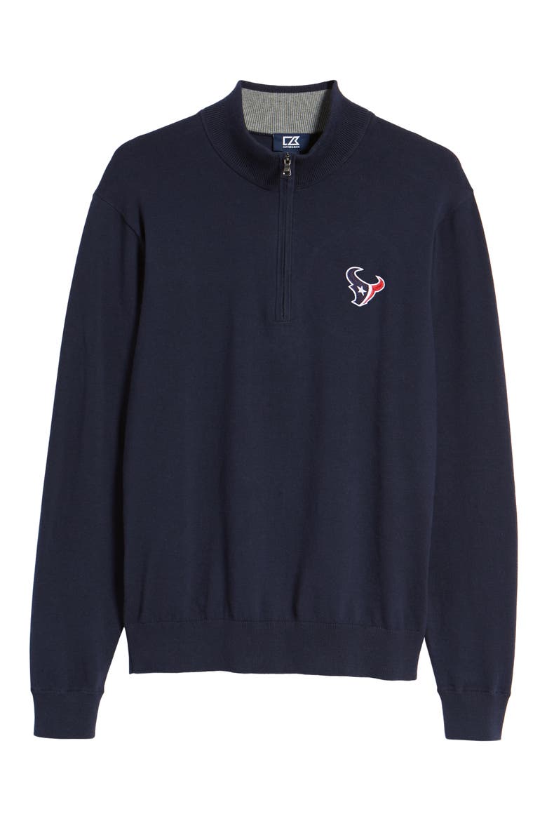 Houston Texans - Lakemont Regular Fit Quarter Zip Sweater, Alternate, color, LIBERTY NAVY