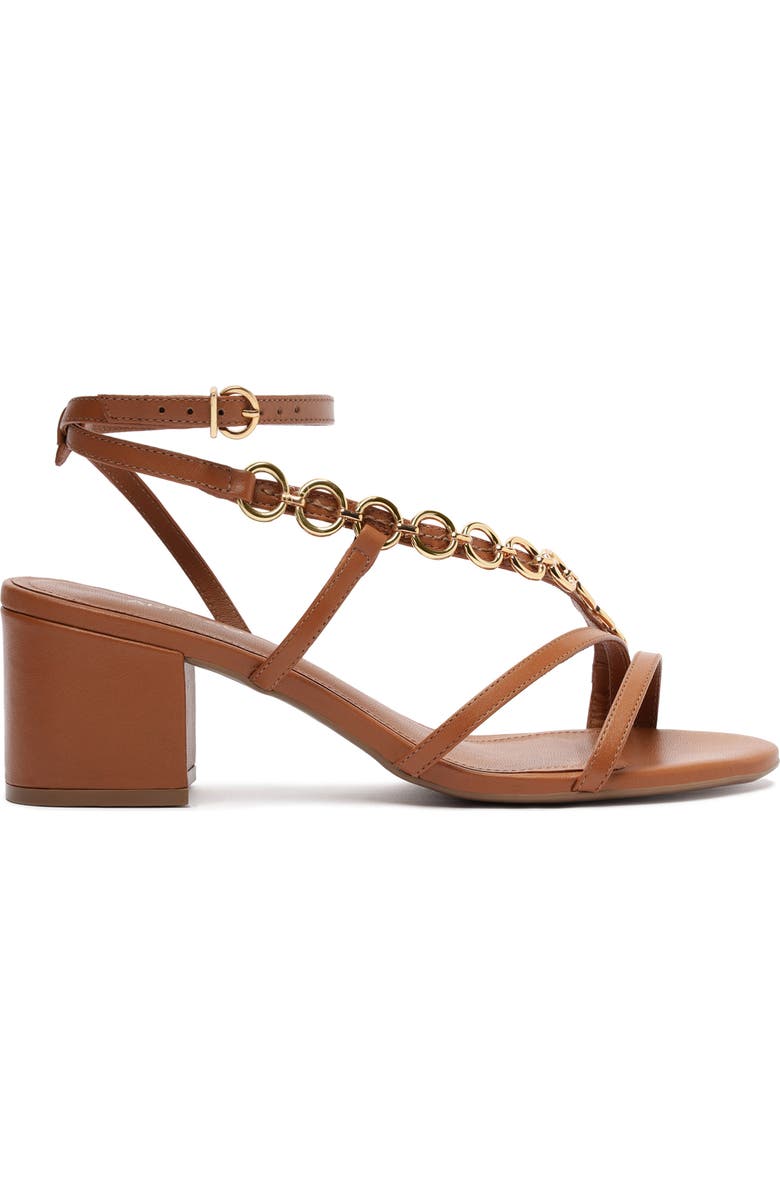 Arezzo Mackenzie Ankle Strap Sandal, Alternate, color, Curcuma