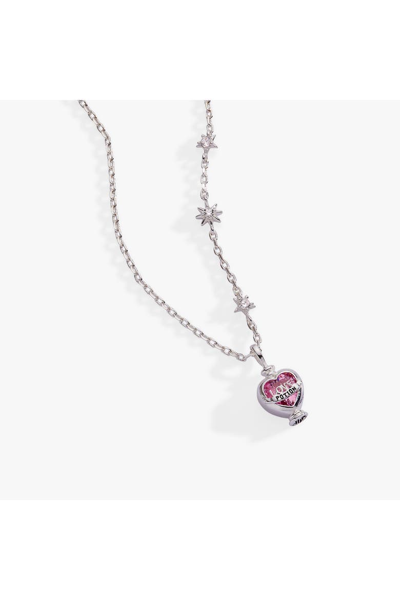 Harry Potter Love Potion Crystal Pendant Necklace, Alternate, color, Silver