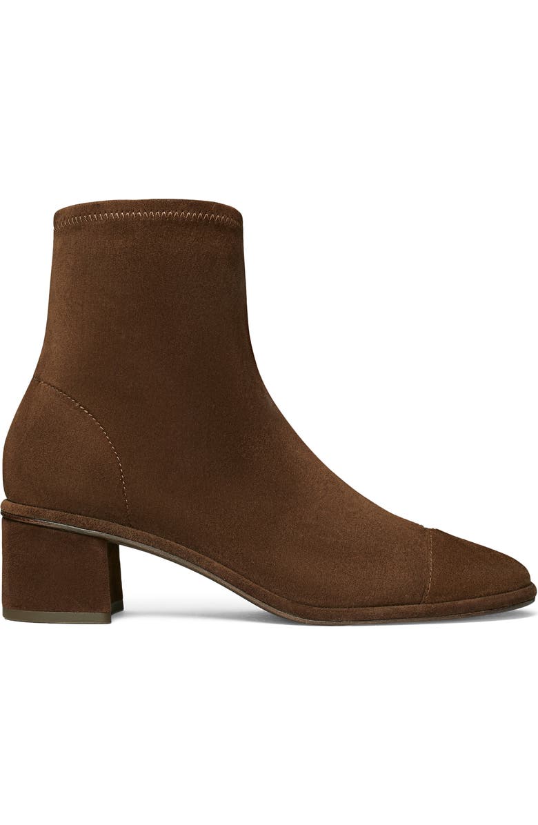 Tory Burch Cap Toe Bootie, Alternate, color, Dark Cocoa / Dark Cocoa