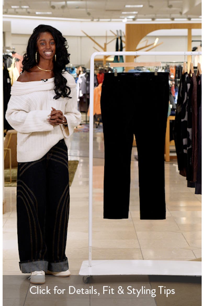 Sheri Slim Fit Velvet Pants video