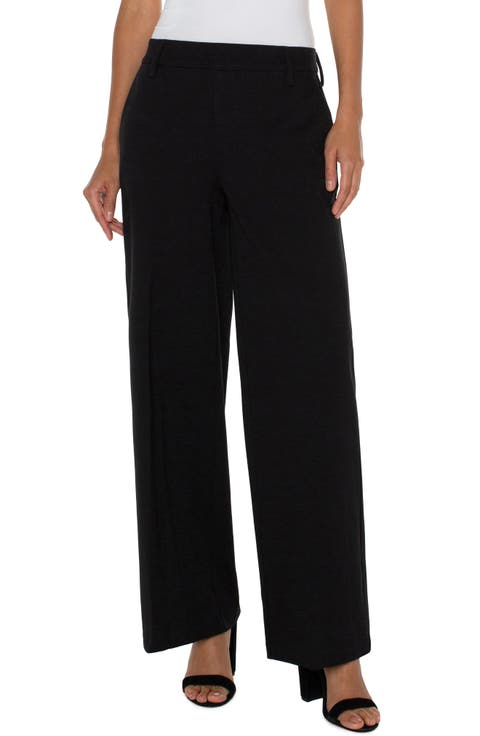 Kelsey Wide Leg Knit Trousers (Petite)