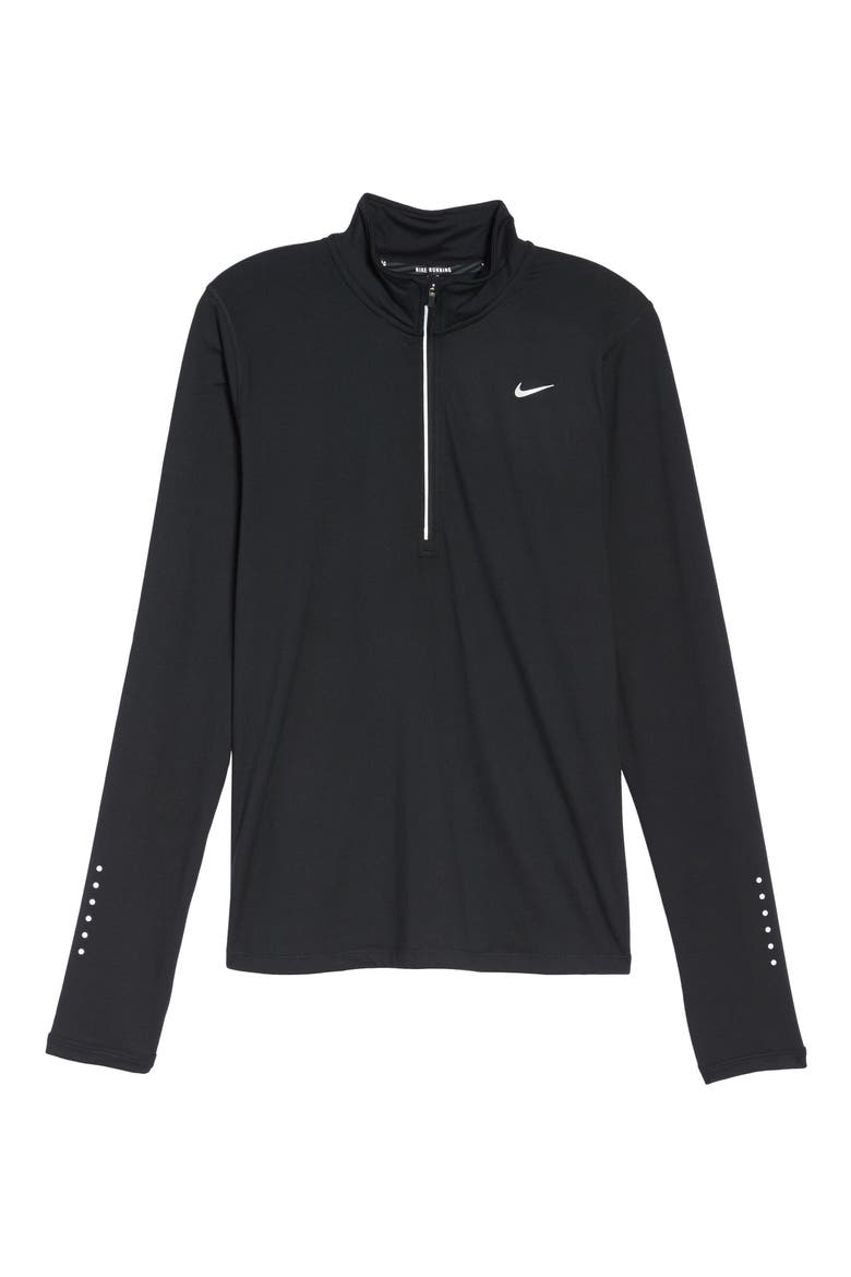 'Element' Dri-FIT Half Zip Performance Top, Alternate, color, BLACK