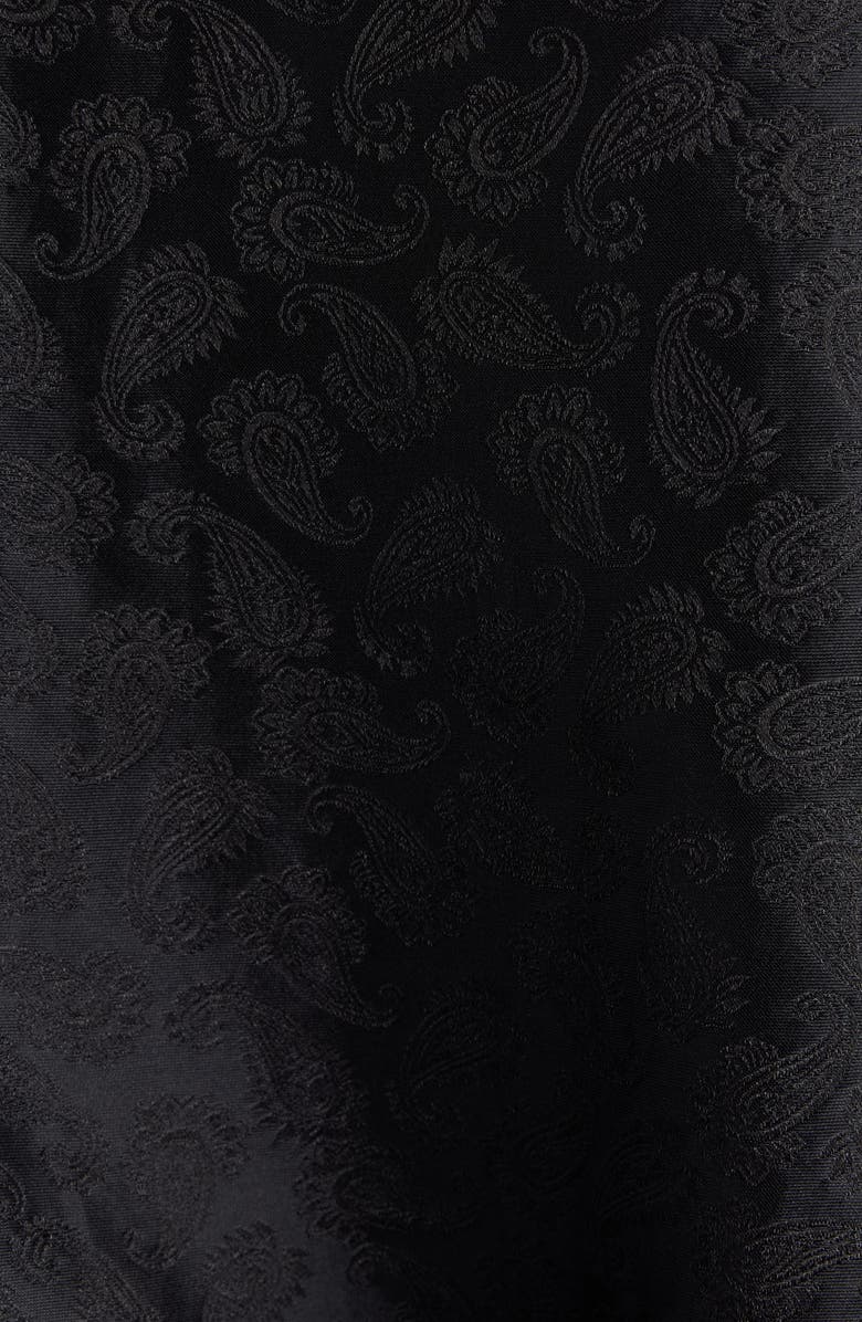 Isabel Marant Raphaella Paisley Tie Neck Top, Alternate, color, Black