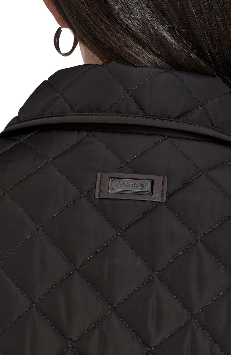 Calvin Klein Quilted Barn Jacket, Alternate, color, Carob