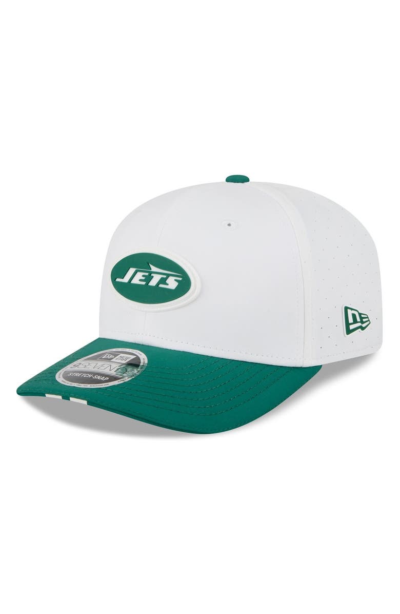 New Era Men's New Era  White/Green New York Jets 2025 NFL Training Camp 9SEVENTY Adjustable Hat, Main, color, White